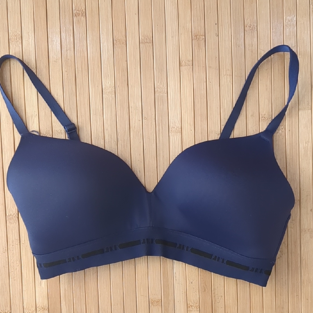 Victoria's Secret PINK Navy Blue Wireless Wear Everywhere T-Shirt Bra, Size 34D